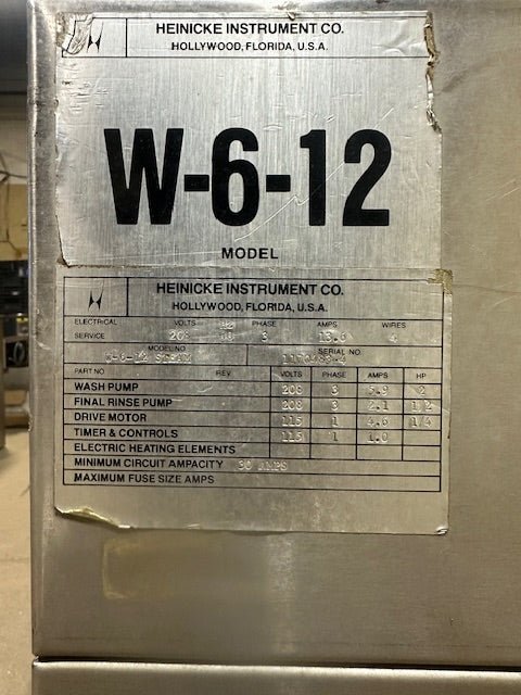 ***MECHANIC SPECIAL*** HEINICKE INSTRUMENT LABORATORY GLASS WASHER MODEL W - 6 - 2 - Bargains R Ours - #collection_name#