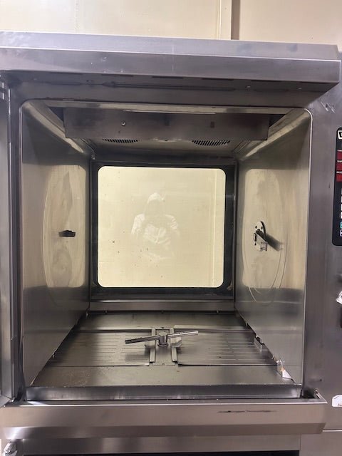 ***MECHANIC SPECIAL*** HOBART SELF CLEANING ROTISSERIE OVEN WITH UNDER CABINET STORAGE ON CASTERS - Bargains R Ours - #collection_name#