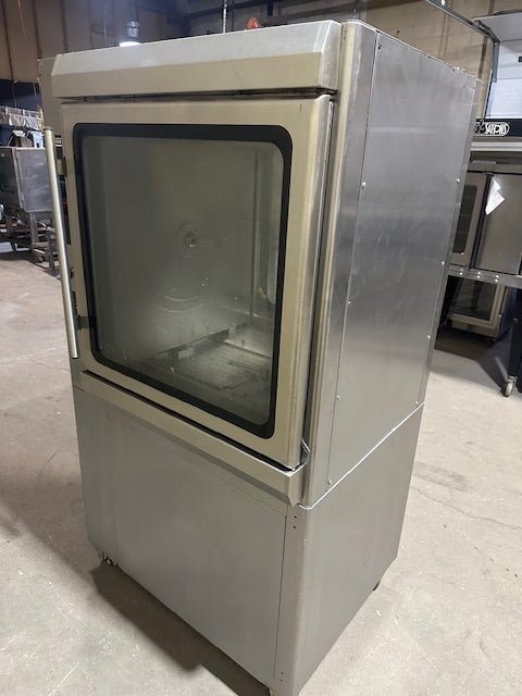 ***MECHANIC SPECIAL*** HOBART SELF CLEANING ROTISSERIE OVEN WITH UNDER CABINET STORAGE ON CASTERS - Bargains R Ours - #collection_name#