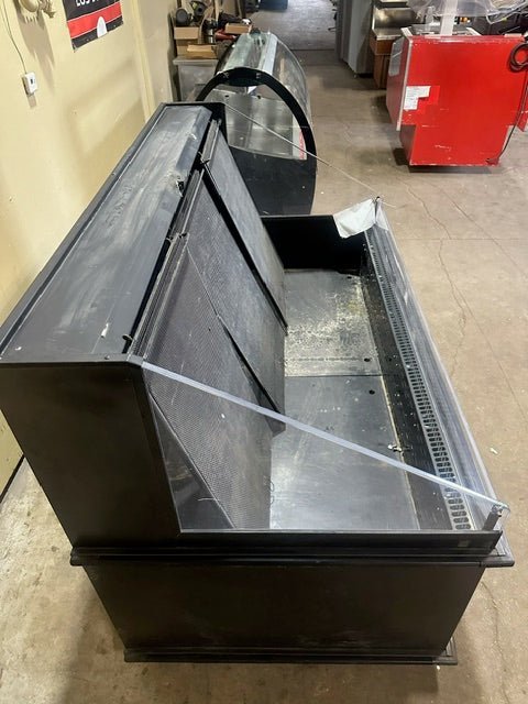 ***MECHANIC SPECIAL*** KILLION HEAVY DUTY COMMERCIAL ISLAND OPEN PRODUCE GROCERY DISPLAY CASE 3 DISPLAY RISER WIRE RACKS - Bargains R Ours - #collection_name#