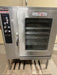 ***MECHANIC SPECIAL *** MARKET FORGE STAINLESS STEEL ELECTRIC GLASS DOOR STEAM/HOT AIR COMBINATION CONVECTION OVEN ON STAND 29 BRACKETS WITH 5 WIRED SHELF - Bargains R Ours - #collection_name#