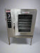 ***MECHANIC SPECIAL *** MARKET FORGE STAINLESS STEEL ELECTRIC GLASS DOOR STEAM/HOT AIR COMBINATION CONVECTION OVEN ON STAND 29 BRACKETS WITH 5 WIRED SHELF - Bargains R Ours - #collection_name#