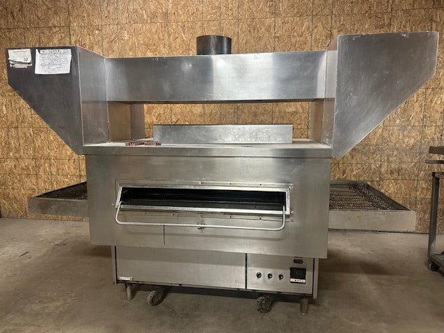 ***MECHANIC SPECIAL*** MIDDLEBY MARSHALL NATURAL GAS PIZZA OVEN WITH CONVEYOR ON CASTERS - Bargains R Ours - #collection_name#