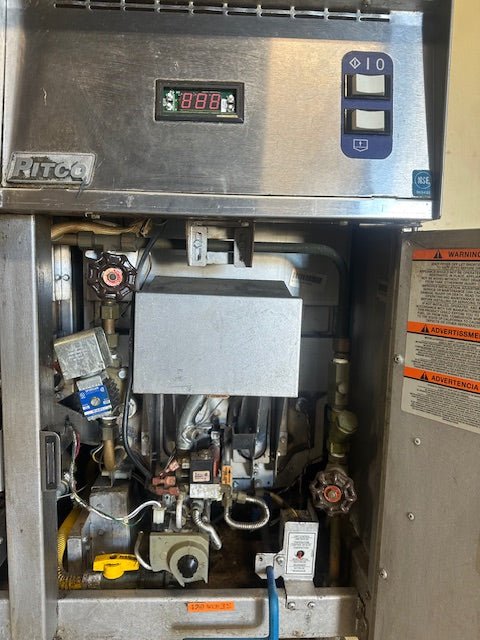 ***MECHANIC SPECIAL*** PITCO DUAL 2 BURNER 18.8 GALLON GAS AND ELECTRIC 55000BTU RETHERMALIZER - Bargains R Ours - #collection_name#