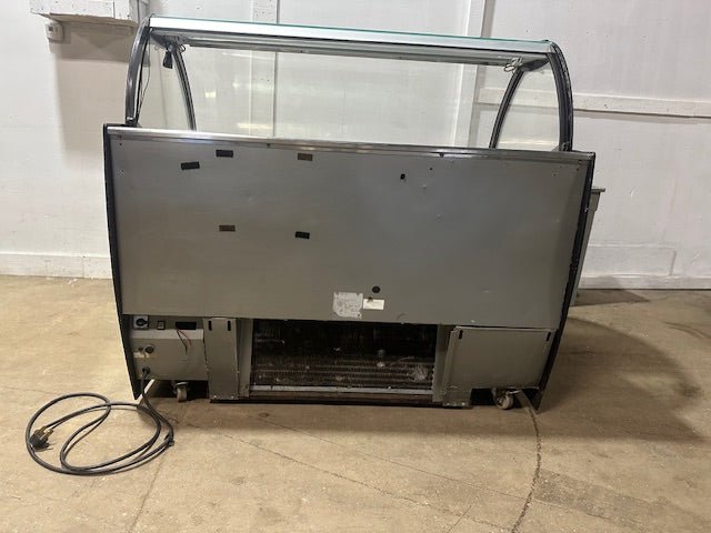 ***MECHANIC SPECIAL***ISA SELF CONTAINED REFRIGERATED FRONT CURVED GLASS GELATO ICE FREEZER DISPLAY CASE - Second Life - Equipment - #collection_name#
