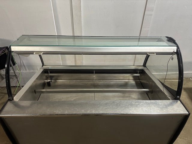 ***MECHANIC SPECIAL***ISA SELF CONTAINED REFRIGERATED FRONT CURVED GLASS GELATO ICE FREEZER DISPLAY CASE - Second Life - Equipment - #collection_name#