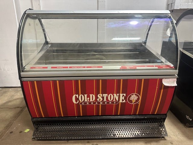 ***MECHANIC SPECIAL***ISA SELF CONTAINED REFRIGERATED FRONT CURVED GLASS GELATO ICE FREEZER DISPLAY CASE - Second Life - Equipment - #collection_name#