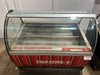 ***MECHANIC SPECIAL***ISA SELF CONTAINED REFRIGERATED FRONT CURVED GLASS GELATO ICE FREEZER DISPLAY CASE - Second Life - Equipment - #collection_name#