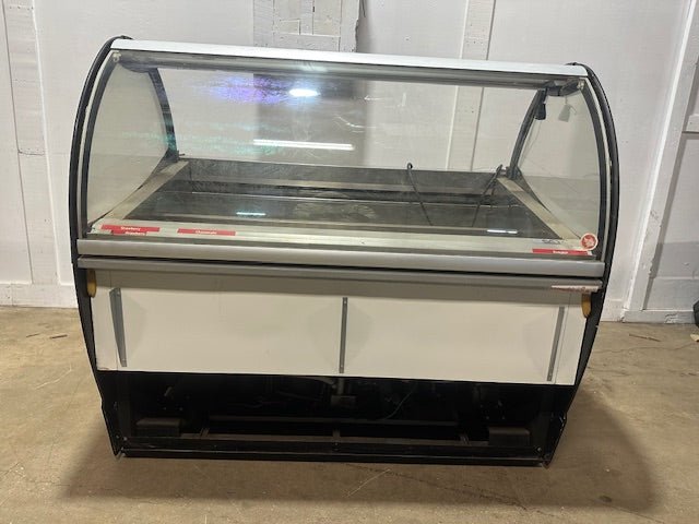 ***MECHANIC SPECIAL***ISA SELF CONTAINED REFRIGERATED FRONT CURVED GLASS GELATO ICE FREEZER DISPLAY CASE - Second Life - Equipment - #collection_name#