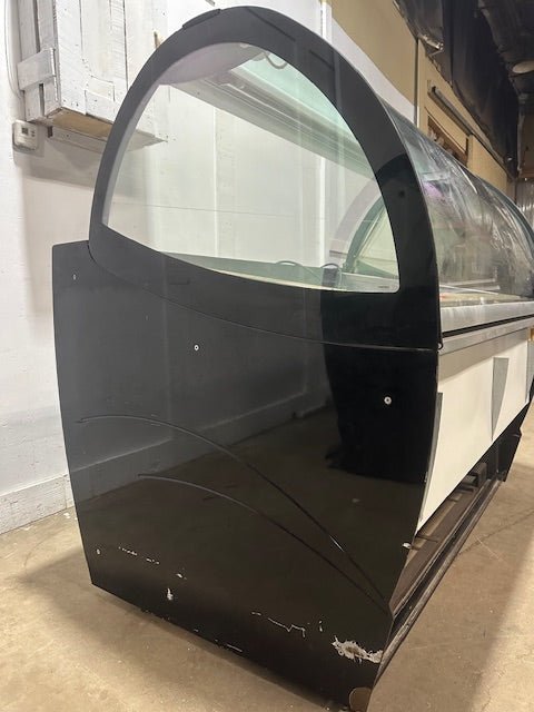 ***MECHANIC SPECIAL***ISA SELF CONTAINED REFRIGERATED FRONT CURVED GLASS GELATO ICE FREEZER DISPLAY CASE - Second Life - Equipment - #collection_name#