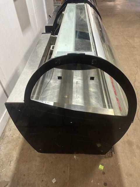 ***MECHANIC SPECIAL***ISA SELF CONTAINED REFRIGERATED FRONT CURVED GLASS GELATO ICE FREEZER DISPLAY CASE - Second Life - Equipment - #collection_name#