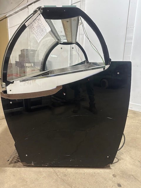 ***MECHANIC SPECIAL***ISA SELF CONTAINED REFRIGERATED FRONT CURVED GLASS GELATO ICE FREEZER DISPLAY CASE - Second Life - Equipment - #collection_name#