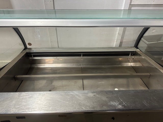 ***MECHANIC SPECIAL***ISA SELF CONTAINED REFRIGERATED FRONT CURVED GLASS GELATO ICE FREEZER DISPLAY CASE - Second Life - Equipment - #collection_name#
