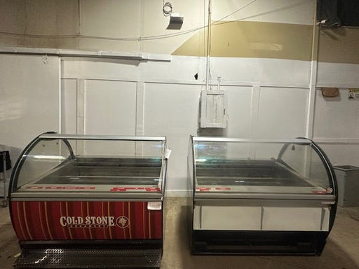 ***MECHANIC SPECIAL***ISA SELF CONTAINED REFRIGERATED FRONT CURVED GLASS GELATO ICE FREEZER DISPLAY CASE - Second Life - Equipment - #collection_name#