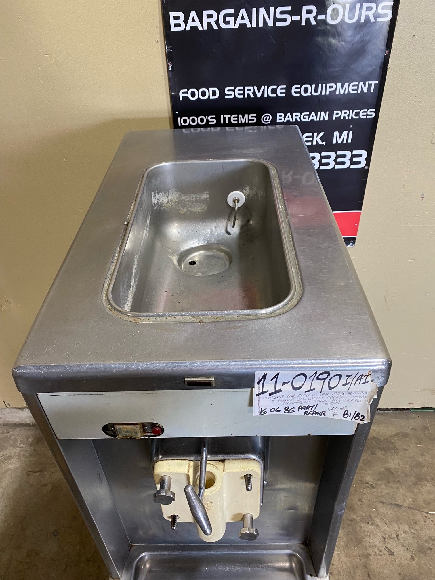 Tyler Ice Machine Taylor Air Cooled 3PH 1 Flavour Ice Cream Freezer - Mechanics Specials ...