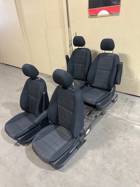 MERCEDES BENZ 2016 2017 2018 METRIS VAN BLACK GRAY CLOTH BUCKET SEATS - Bargains R Ours - #collection_name#