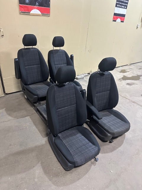 MERCEDES BENZ 2016 2017 2018 METRIS VAN BLACK GRAY CLOTH BUCKET SEATS - Bargains R Ours - #collection_name#