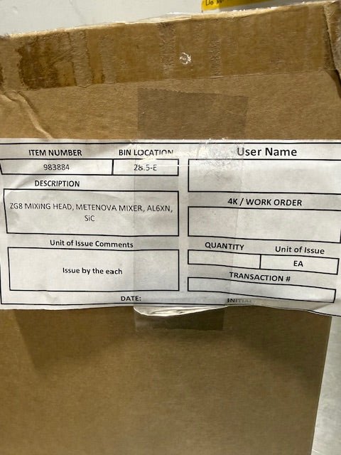 Metenova ZG53509 - E00422 Mix Head ZG8 AL6XN EP WITH CERTIFICATES AND NEW IN BOX - Second Life - Equipment - collection_name