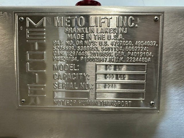 METO LIFT INC. DC1MF 600lb CAPACITY PNEUMATIC DRUM CONDITIONER - Second Life - Equipment - collection_name