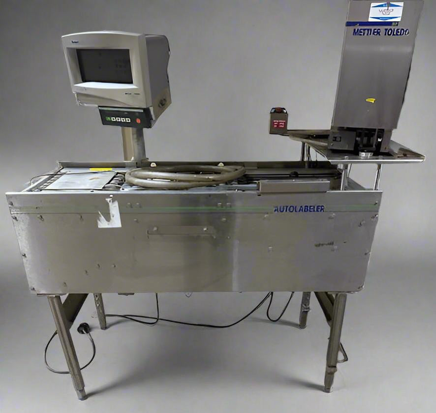 Laboler METTLER TOLEDO AUTO LABELER WITH MONITOR AND PRINTER MODEL 0317-2001-0 ...