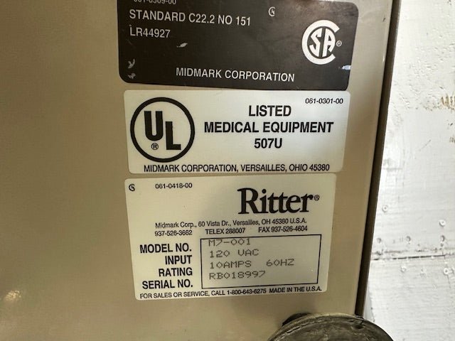"MIDMARK RITTER M7 - 001" Speedclave Autoclave Steam Sterilizer, UL , CSA - Second Life - Equipment - collection_name