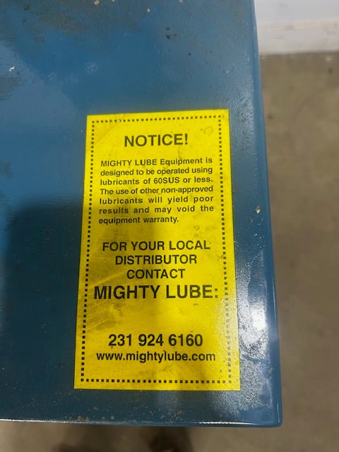 MIGHTY LUBE MODEL 7165F SYSTEMATIC LUBRICATION MACHINE WITH LUBECON CONTROLLER - Second Life - Equipment - collection_name