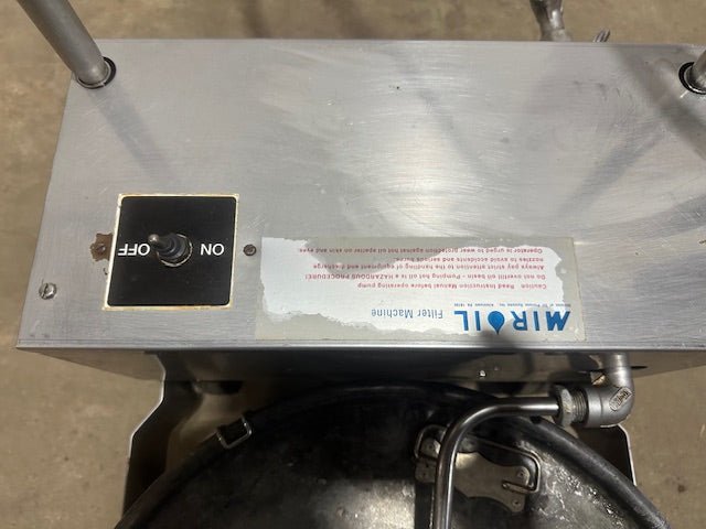 MIROIL BD707 75LB FRYER FILTER - SUCTION 115V 1PH w/R40 PUMP on CASTERS - Second Life - Equipment - collection_name