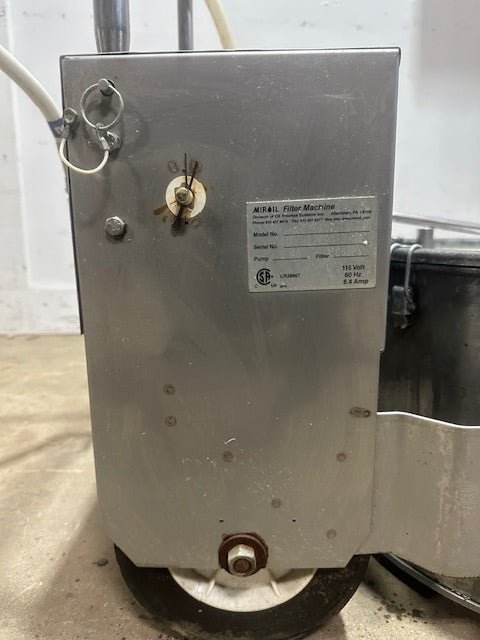 MIROIL BD707 75LB FRYER FILTER - SUCTION 115V 1PH w/R40 PUMP on CASTERS - Second Life - Equipment - collection_name