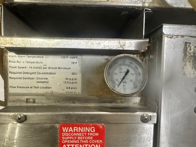 MOYER DIEBEL SW600R 72"W RIGHT - LEFT LOW TEMP PASS THROUGH AUTOMATIC GLASSWASHE - Second Life - Equipment - collection_name