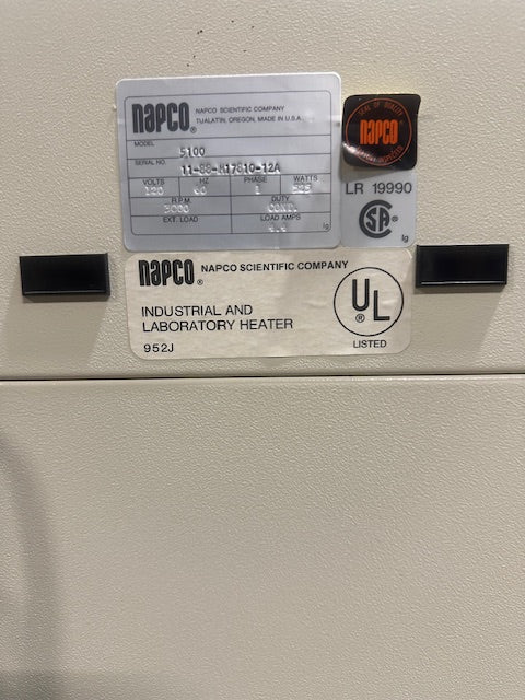 "NAPCO 5100" H.D WATER - JACKETED CO2 INCUBATOR. 120V, 1PH, 3000 RPM - Second Life - Equipment - collection_name