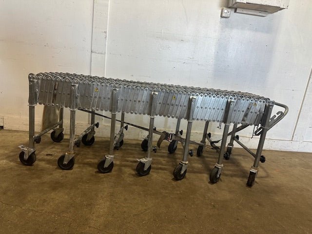 NESTAFLEX 226 SKATE WHEEL CONVEYOR 74"L x 27"H (COMPRESS) - 299"L x 46"H(EXPAND), 2"d steel wheels. - Second Life - Equipment - collection_name