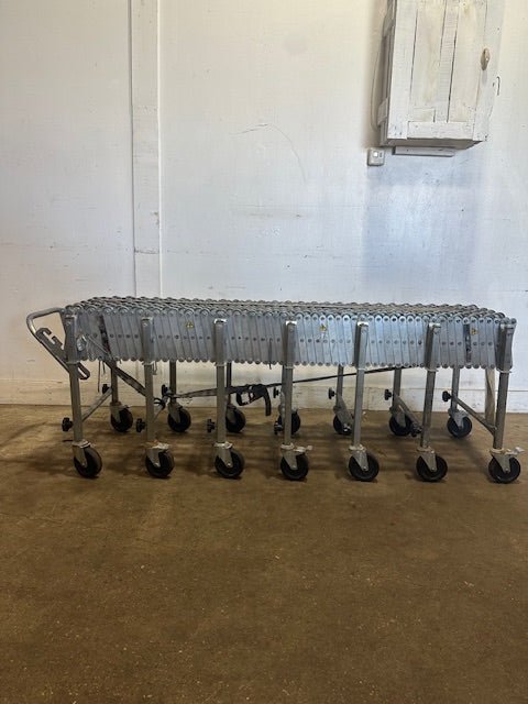 NESTAFLEX 226 SKATE WHEEL CONVEYOR 74"L x 27"H (COMPRESS) - 299"L x 46"H(EXPAND), 2"d steel wheels. - Second Life - Equipment - collection_name