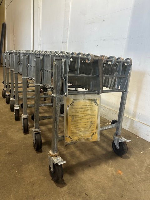 NESTAFLEX 226 SKATE WHEEL CONVEYOR 74"L x 27"H (COMPRESS) - 299"L x 46"H(EXPAND), 2"d steel wheels. - Second Life - Equipment - collection_name