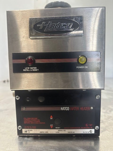 NEW HATCO 3CS - 3 120v 1ph WATER HEATER W/ INSTALLATION/OPERATING MANUAL AND PARTS - Second Life - Equipment - collection_name