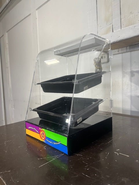NEW IN BOX K&A ACRYLICS TWO TIERED LIGHTED COUNTERTOP DISPLAY - Second Life - Equipment - collection_name