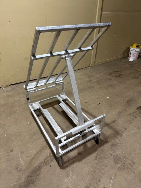 Rooling Produce Racks NEWAGE 5 ***LOT OF 6*** HEAVY DUTY ALUMINUM ROLLING PRODUCE MERCHANDIS ...