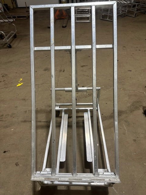 Rooling Produce Racks NEWAGE 5 ***LOT OF 6*** HEAVY DUTY ALUMINUM ROLLING PRODUCE MERCHANDIS ...