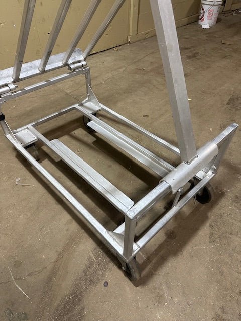 Rooling Produce Racks NEWAGE 5 ***LOT OF 6*** HEAVY DUTY ALUMINUM ROLLING PRODUCE MERCHANDIS ...