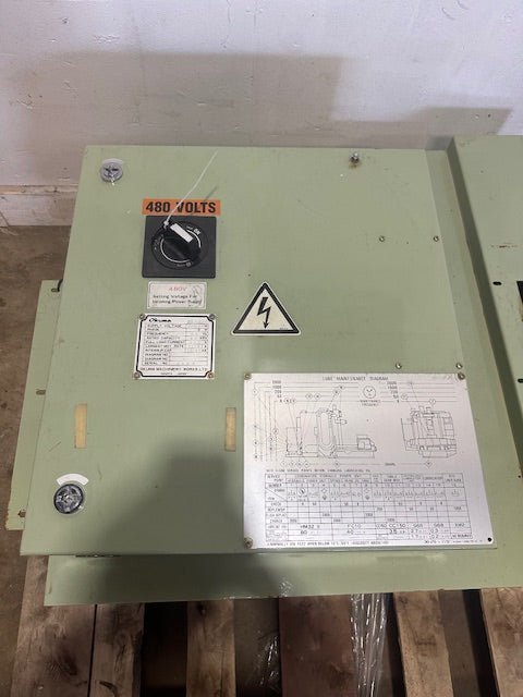 OKUMA MACHINERY WORKS HIGH VOLTAGE INDUSTRIAL ELECTRICAL CONTROL PANEL - Second Life - Equipment - collection_name