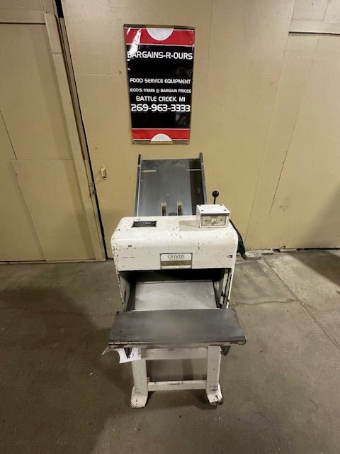 "OLIVER PRODUCTS" ELECTRIC BREAD SLICER MANUAL ON CASTERS - Bargains R Ours - #collection_name#