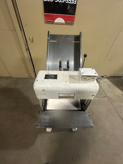 "OLIVER PRODUCTS" ELECTRIC BREAD SLICER MANUAL ON CASTERS - Bargains R Ours - #collection_name#