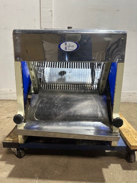 OMCAN HEAVY DUTY COMMERCIAL COUNTER TOP ELECTRIC BREAD SLICER MACHINE - Second Life - Equipment - collection_name