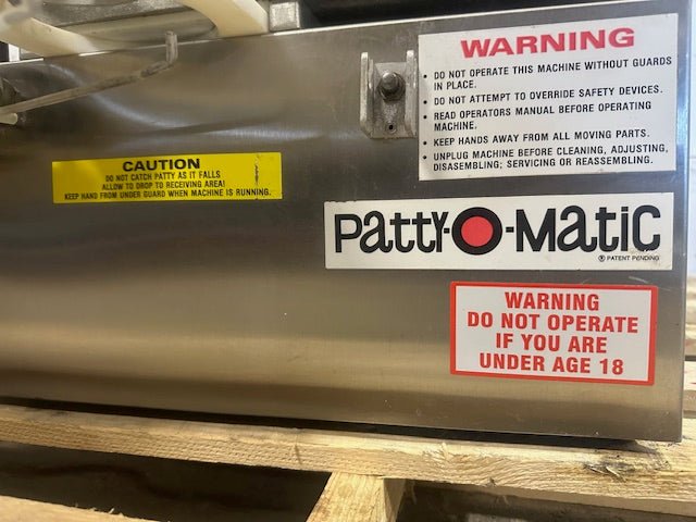 PATTY - O - MATIC 230A COMMERCIAL HEAVY DUTY AUTOMATIC PATTY MOLDING MACHINE - Second Life - Equipment - collection_name