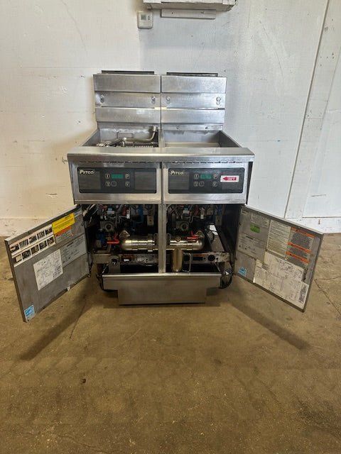 "PITCO MODEL SSH55" N GAS COMMERCIAL DEEP FRYER ON CASTER 50LBS,80000 BTU - Second Life - Equipment - collection_name