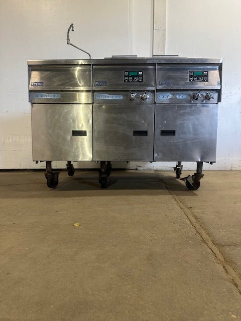 PITCO SSPG14 NAT GAS SOLSTICE SUPREME PASTA COOKER W/2 COOK BAYS + RINSE STATION - Second Life - Equipment - collection_name