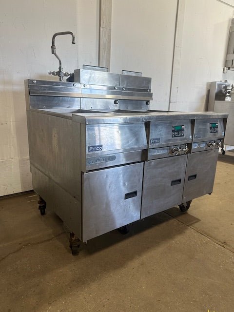PITCO SSPG14 NAT GAS SOLSTICE SUPREME PASTA COOKER W/2 COOK BAYS + RINSE STATION - Second Life - Equipment - collection_name