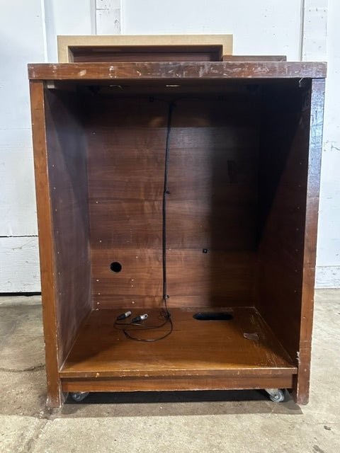 PORTABLE WOODEN LECTERN/PODIUM 49"H x 34"W x 26"D CUSTOM BUILD - Second Life-Equipment-#collection_name#