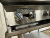 "RADIANCE "N GAS 36"W 6 BURNER HOTPLATE ON ROLLING TABLE STAND,37"H x 30 1/8"D - Second Life - Equipment - collection_name