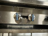 "RADIANCE "N GAS 36"W 6 BURNER HOTPLATE ON ROLLING TABLE STAND,37"H x 30 1/8"D - Second Life - Equipment - collection_name