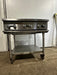 "RADIANCE "N GAS 36"W 6 BURNER HOTPLATE ON ROLLING TABLE STAND,37"H x 30 1/8"D - Second Life - Equipment - collection_name